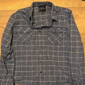 Men's Blue Casual Button Down Shirt